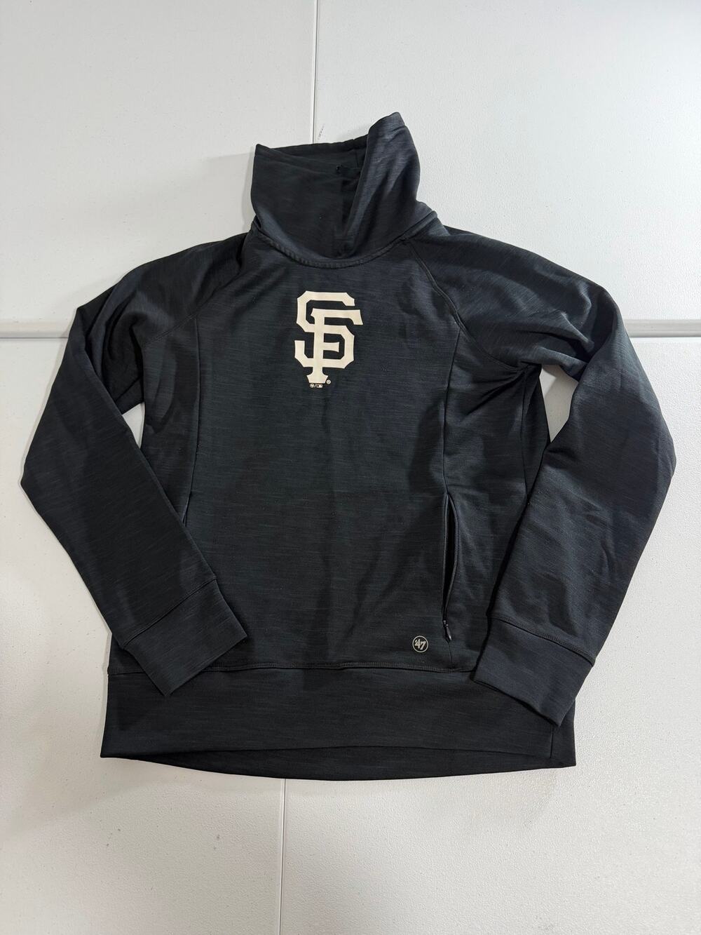 San Francisco Giants ’47 Brand Pullover Hoodie Womens Cowl Neck Black